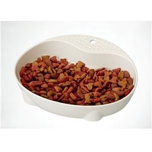 mju: Cat-Friendly Dish SS Ivory (3-Pack) [Wholesale]