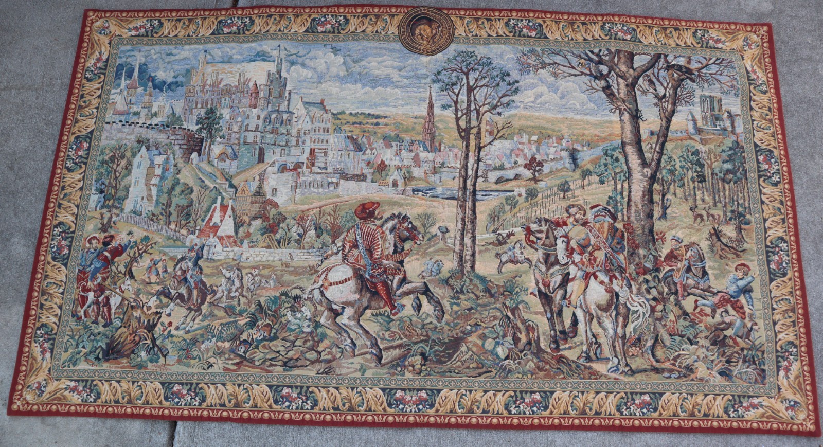 Vintage Flanders Belgian Tapestry Old Brussels Spring 81.5 x 46 (Belgium)