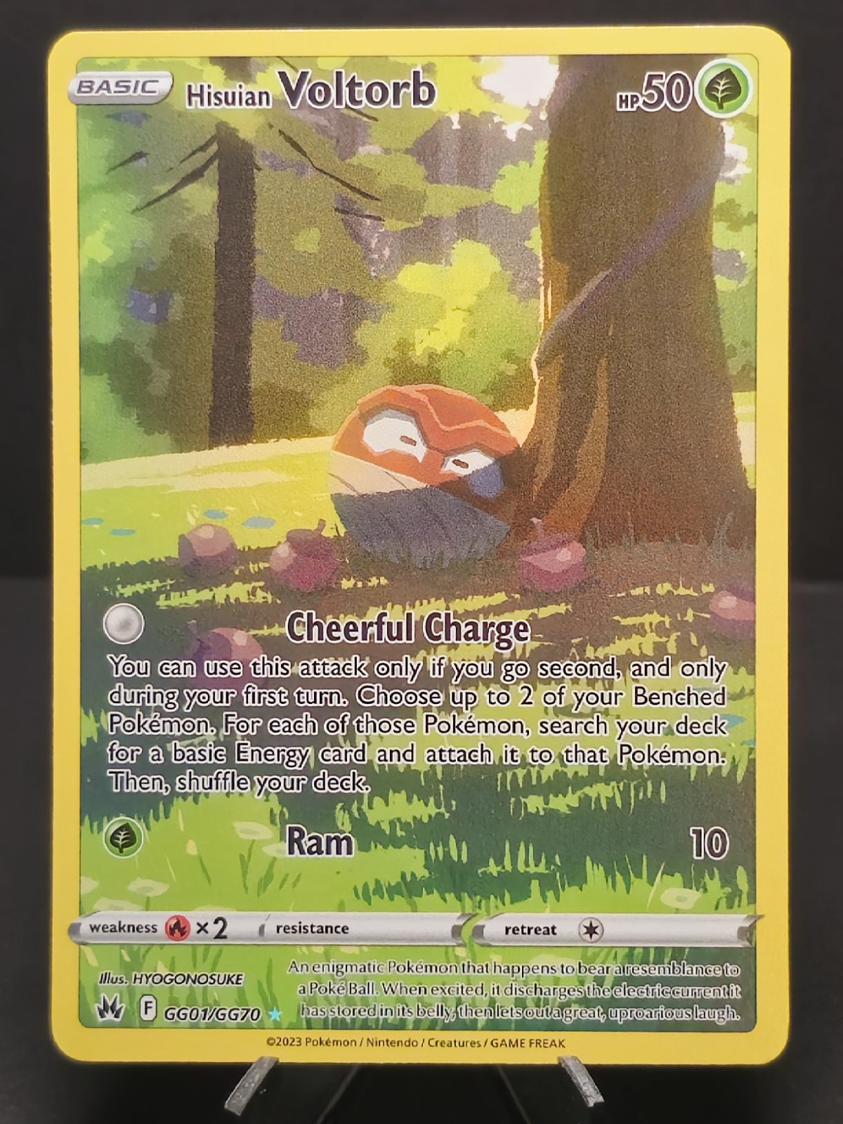 Pokémon TCG Hisuian Voltorb Crown Zenith: Galarian Gallery GG01/GG70 Holo NM
