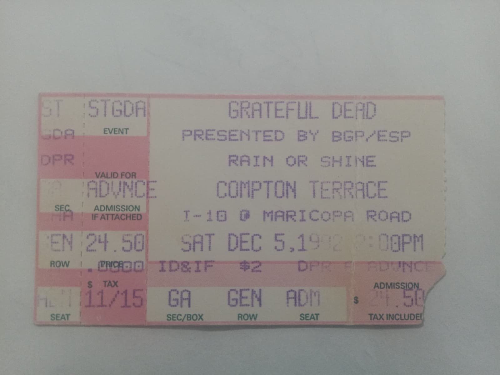 Grateful Dead - Compton Terrace - December 5, 1992
