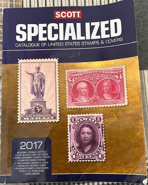 2017 Scott Specialized US Postage Stamp Catalog