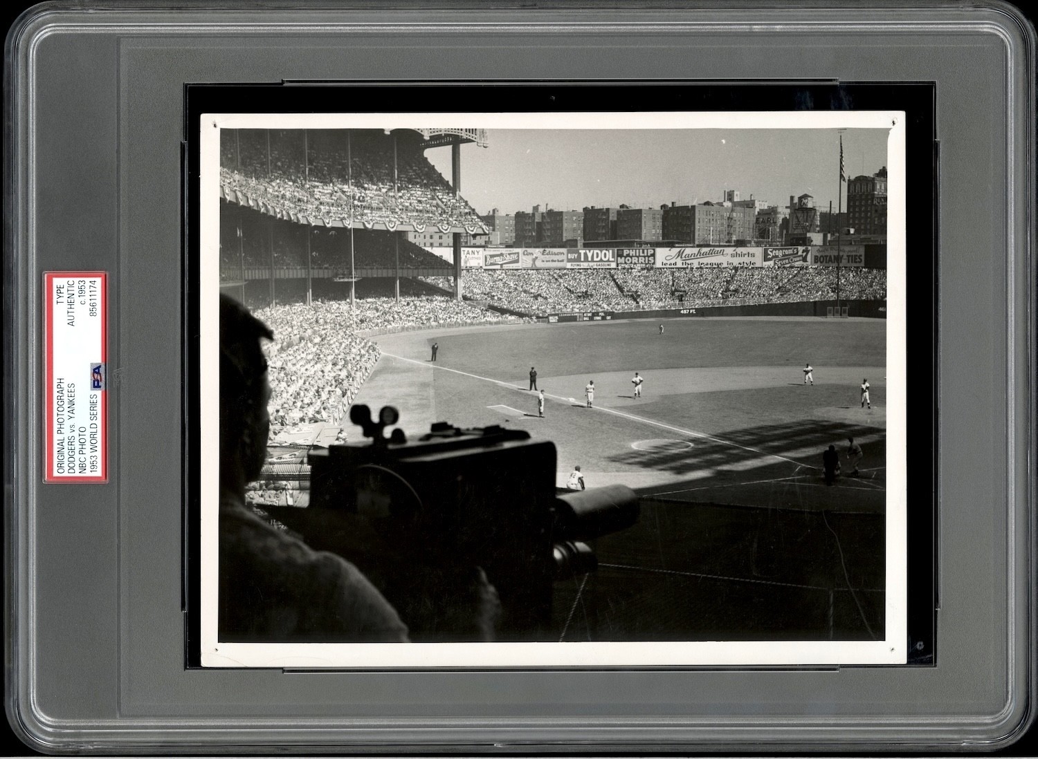 Jackie Robinson 1953 World Series Dodgers Yankees Type 1 Original Photo PSA/DNA