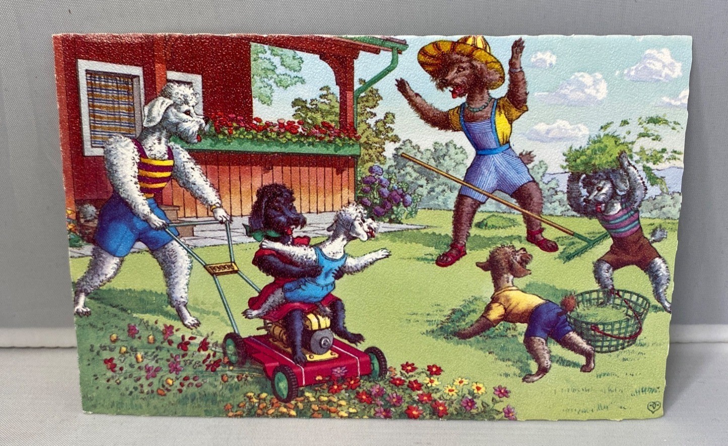 Vintage Postcard Belgium Anthropomorphic Animals Alfred Mainzer ALMA 4919