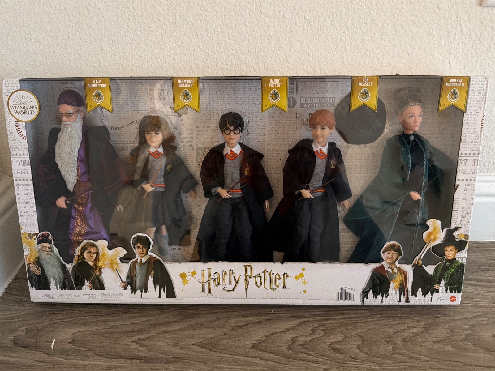 NEW Harry Potter 5-Piece Set,  Mattel Wizarding World 10" Dolls