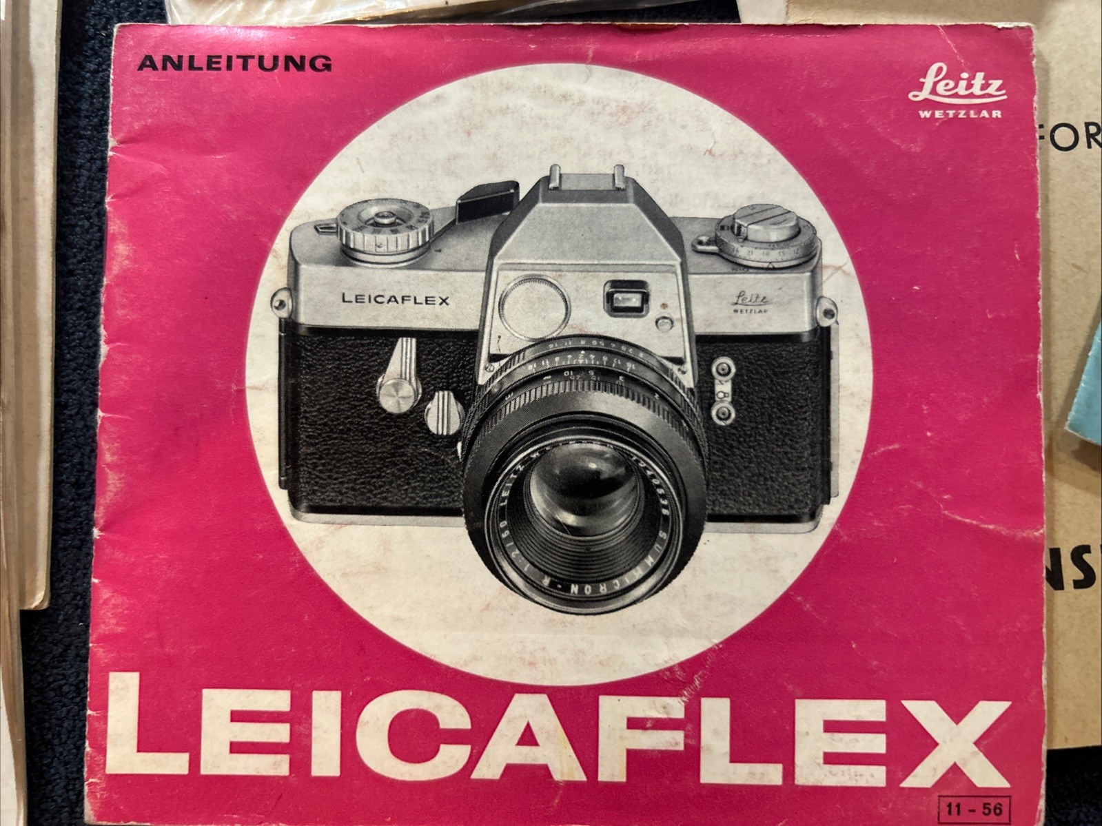 Leitz Leicaflex  - Vintage Camera Manual - Instruction Booklet German