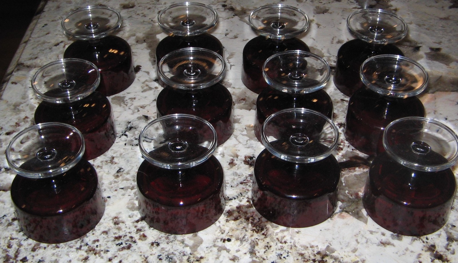 One Dozen Ruby Red Cavalier Berry Bowls