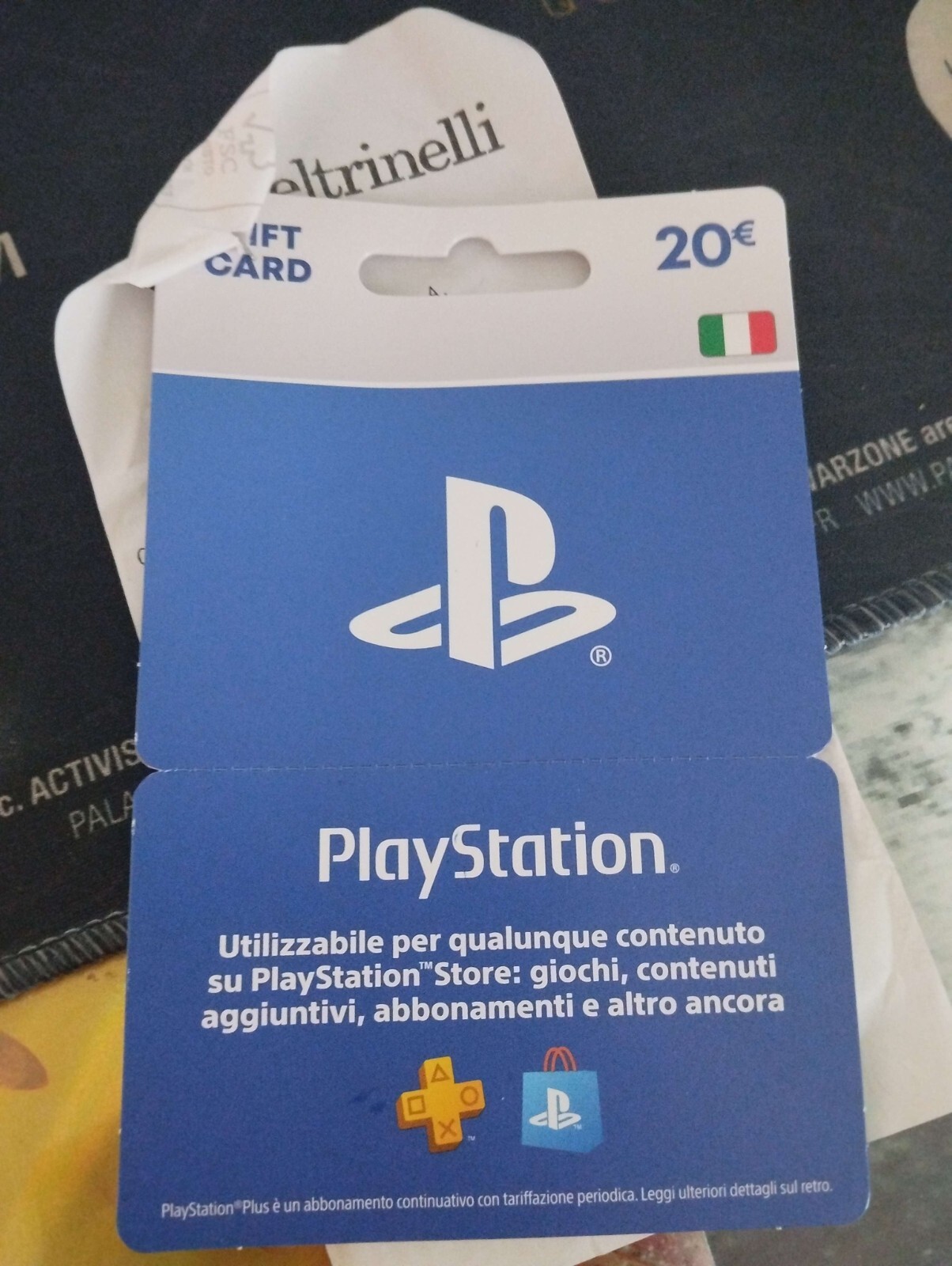playstation 20$ gift card.(ITALIAN VERSION)