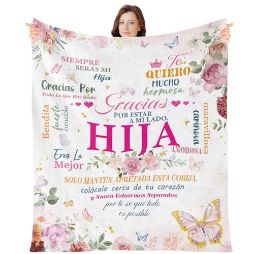 Blanket Gifts - Regalos para Hija Daughter’s Gifts from Dad Spanish Daughter