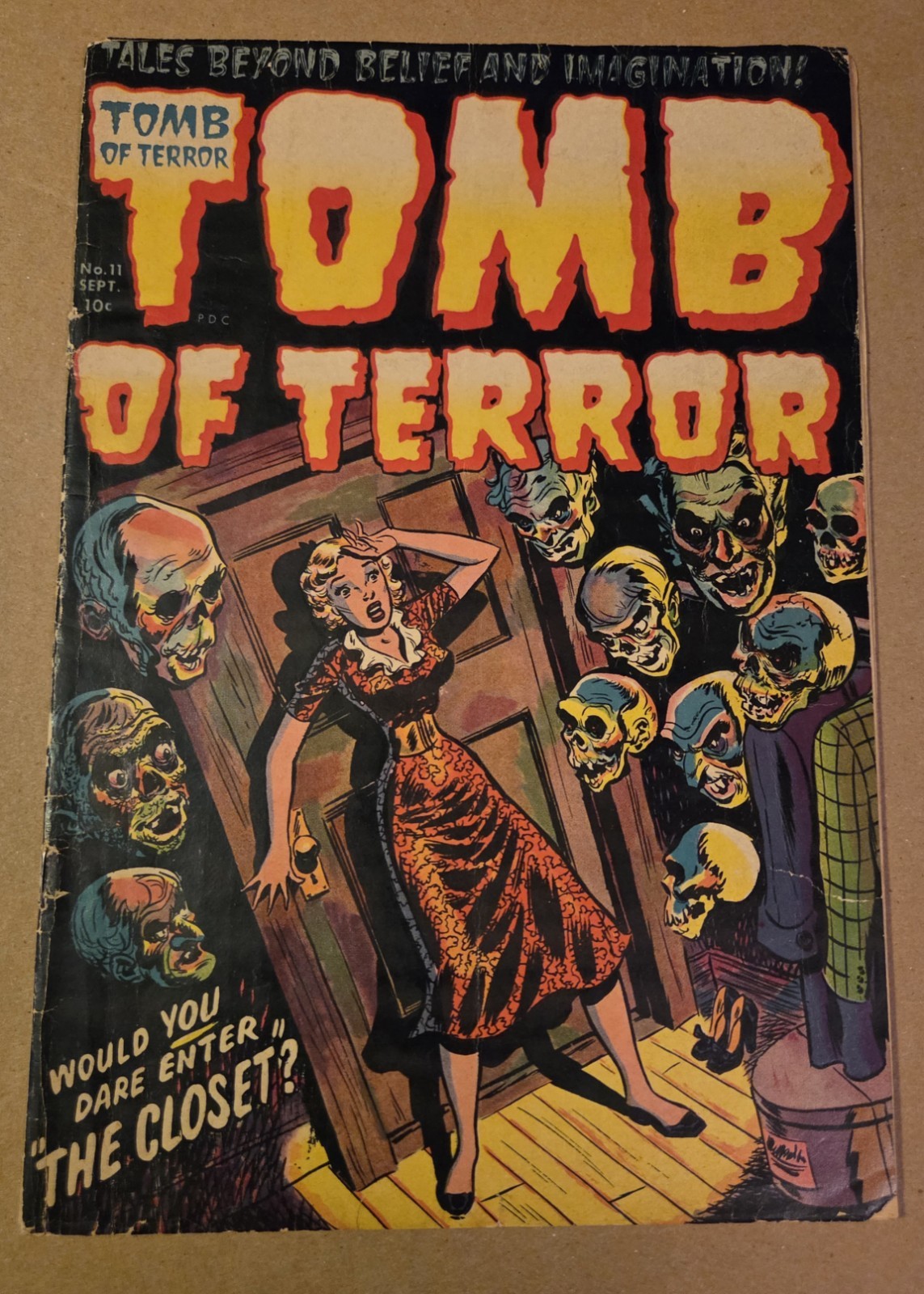 Tomb of Terror #11 1953 Harvey Pubs. Pre-Code Golden Age Horror. Scarce. G+/VG
