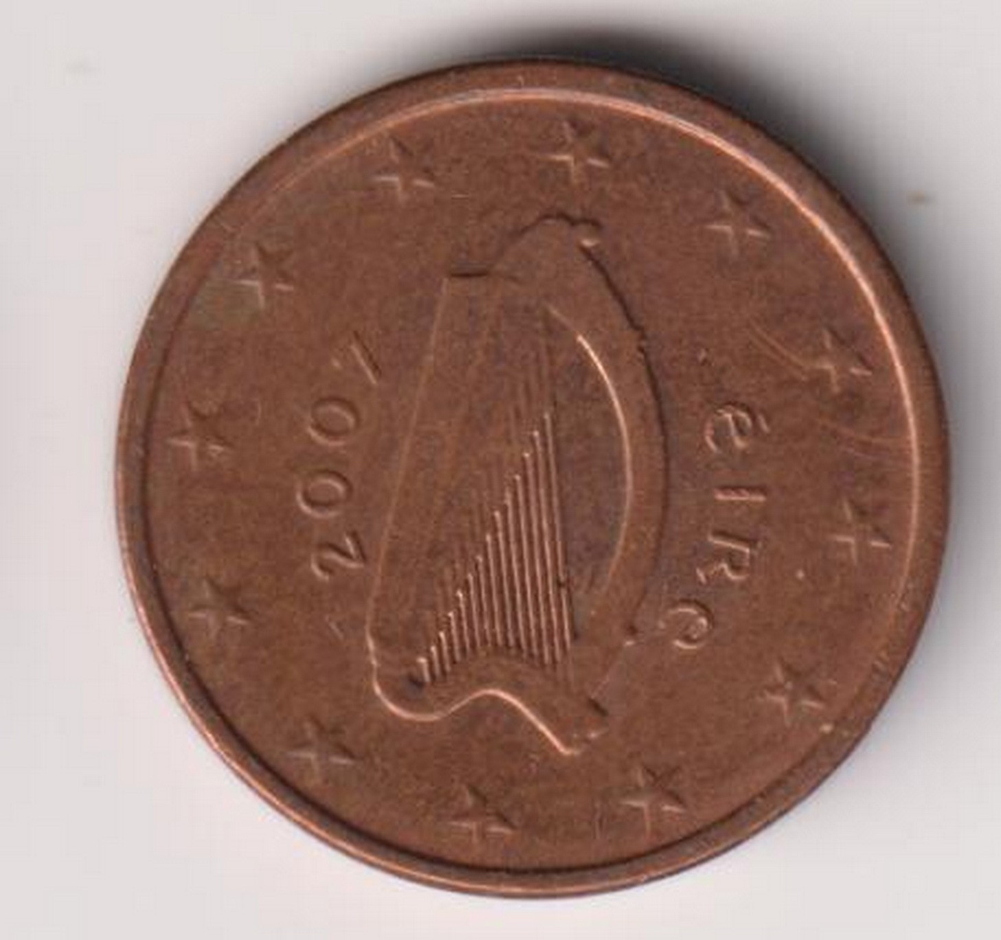 IRELAND - 2007 -1 euro cents-  KM#32  - Copper pl steel  R.22 circulated