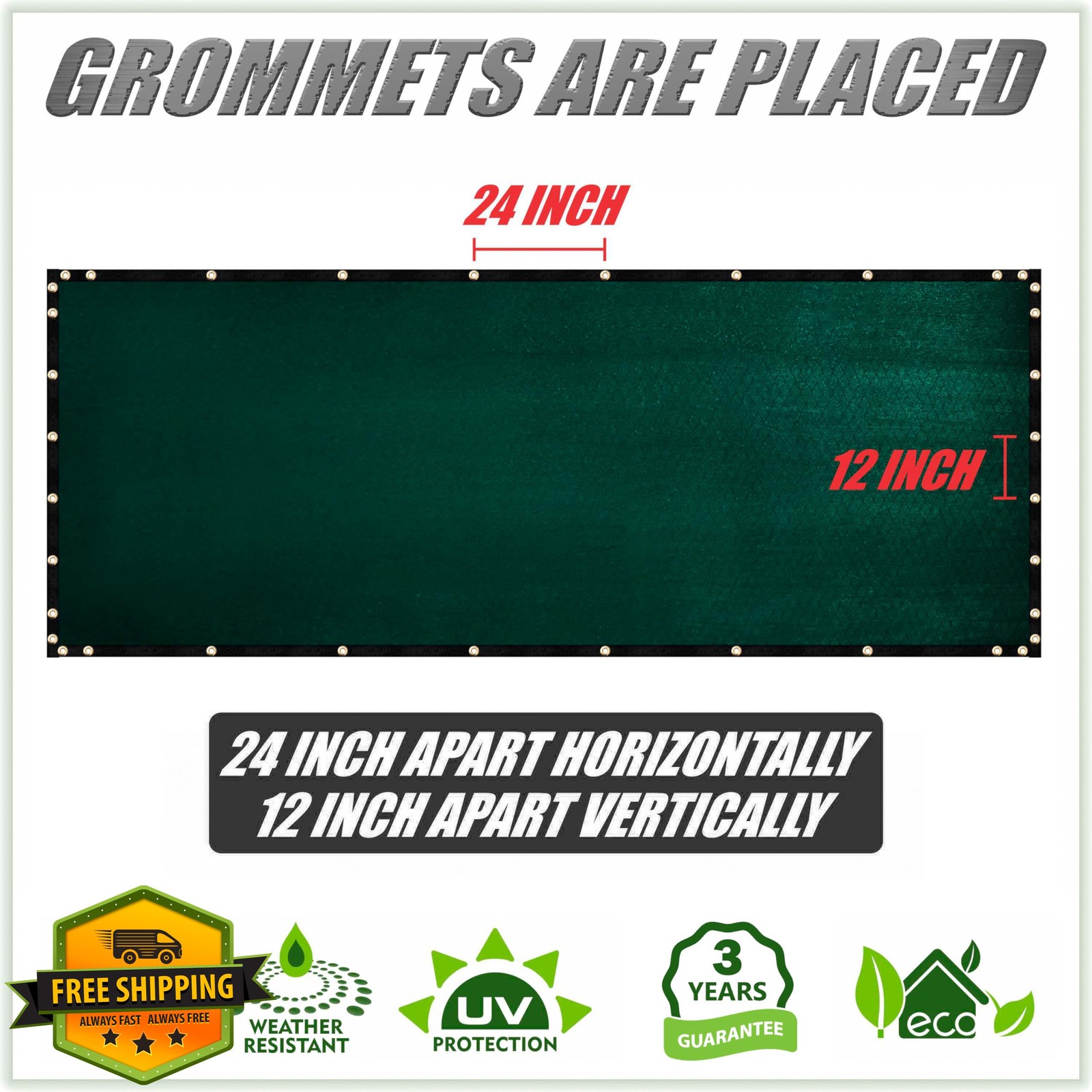 ColourTree 5'x15' Black Fence Privacy Screen Windscreen Shade Netting