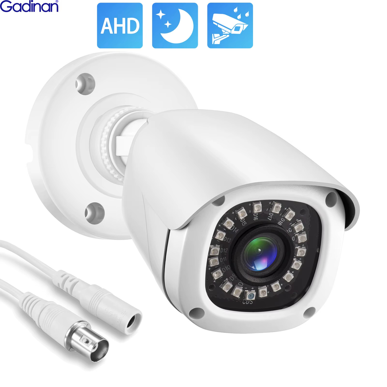 AHD Camera 720P 1080P 5MP High Definition Wired Home Surveillance Infrared Night