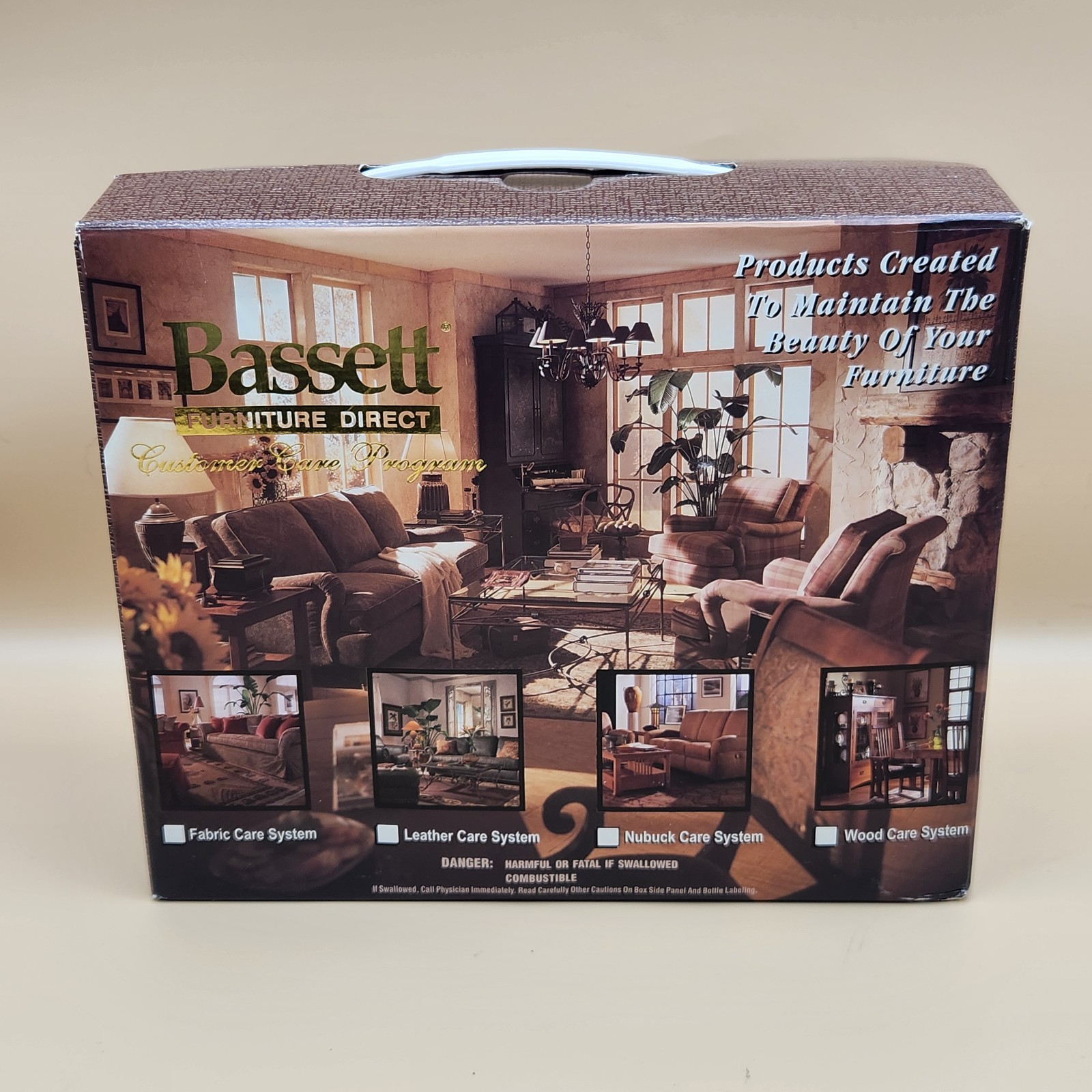 Bassett Furniture Direct Cleaning Kit Leather Upholstery Wood Suede Nubuck NEW