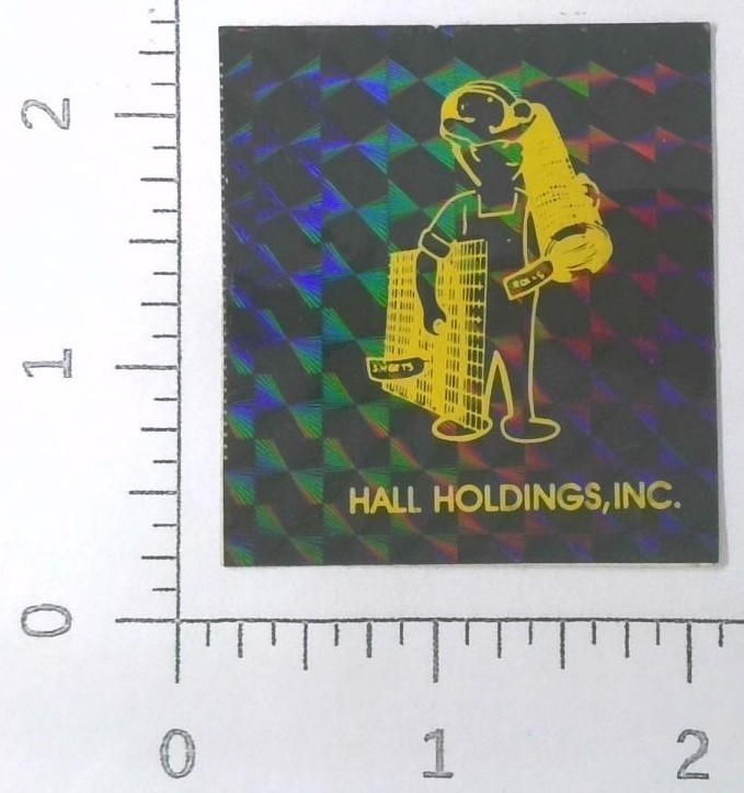 Vintage Hall Holdings Inc Coal Mining Tools Sticker Decal