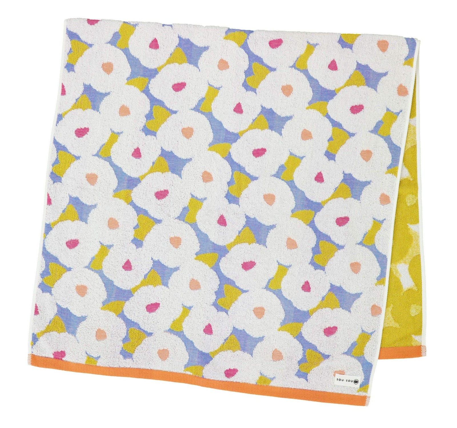 SOU-SOU Imabari Bath Towel: Tsubaki Camellia Flower 60x120cm Japan