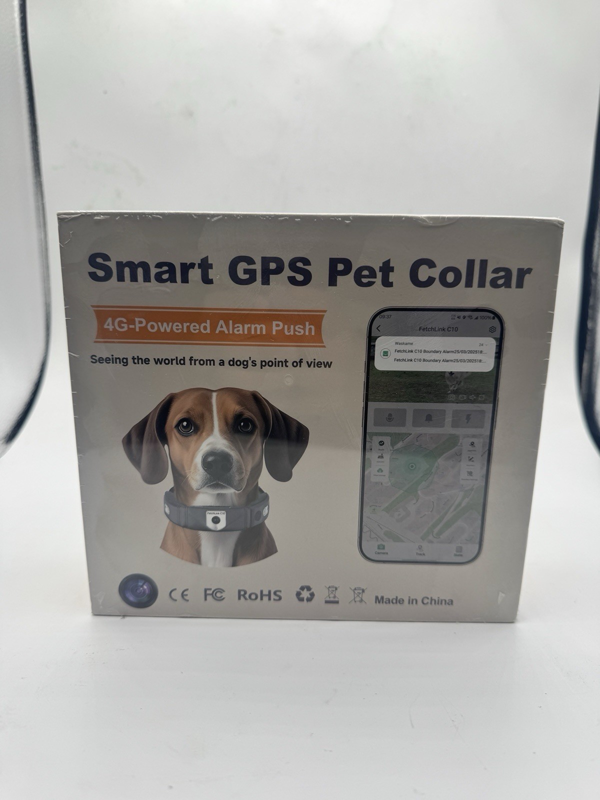 Smart Pet Collar FetchLink C10  4G – powered alarm push - BRAND NEW