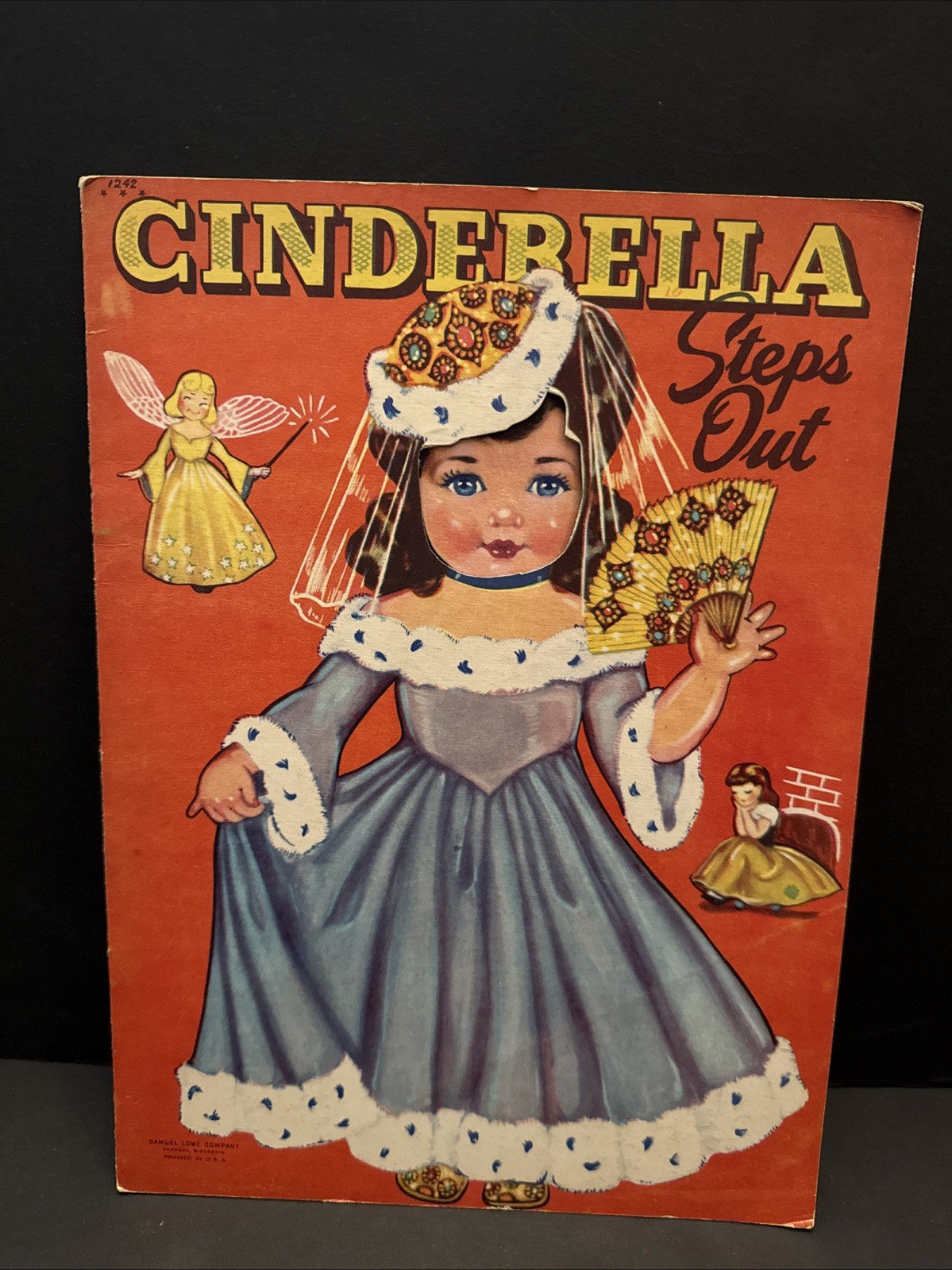 ✨VTG Original *Very Rare* 1948 Cinderella StepsOut PaperDoll Book#1242 {UNCUT}✨