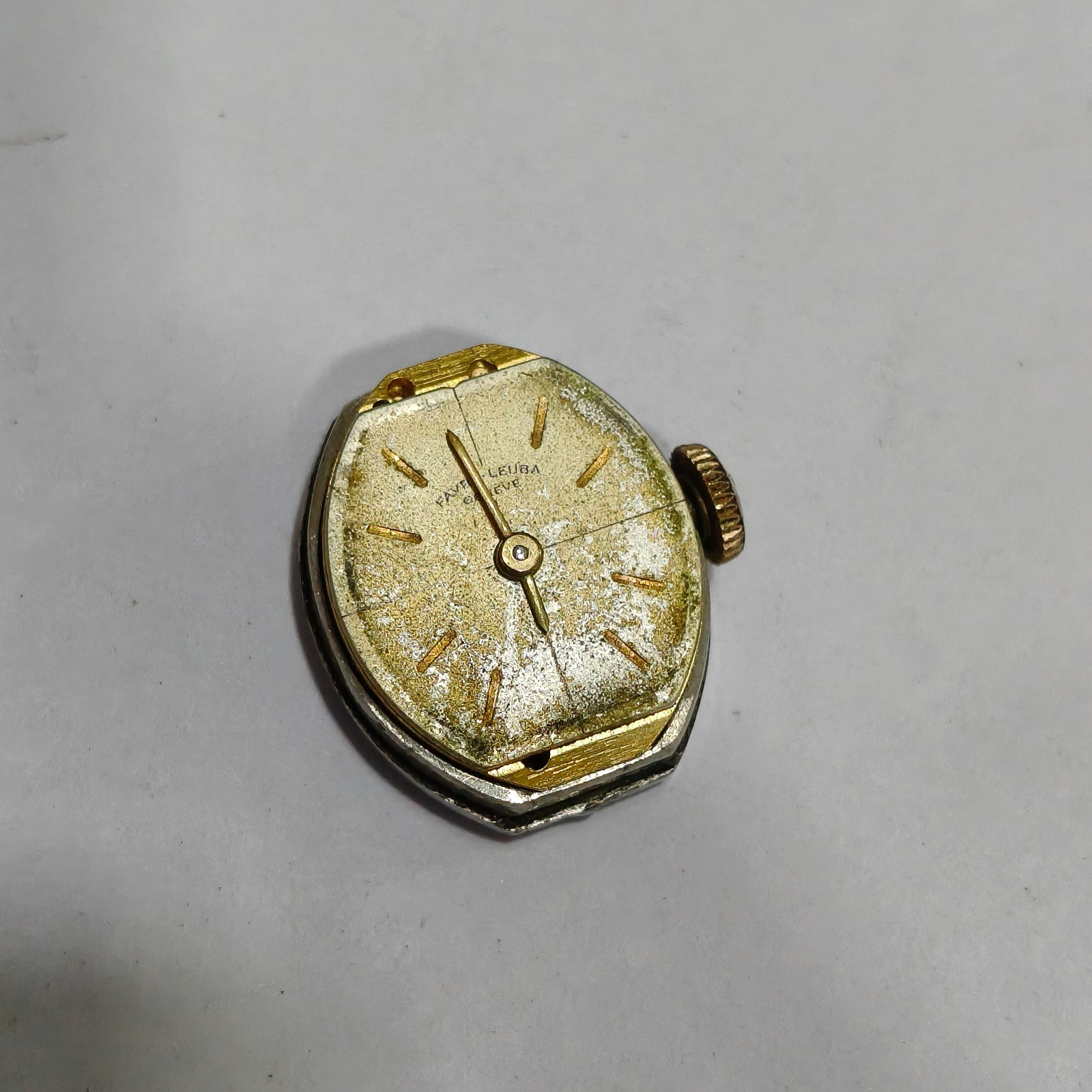 Swiss Made Favre Leuba Movt for Parts/Repair AS IS #027