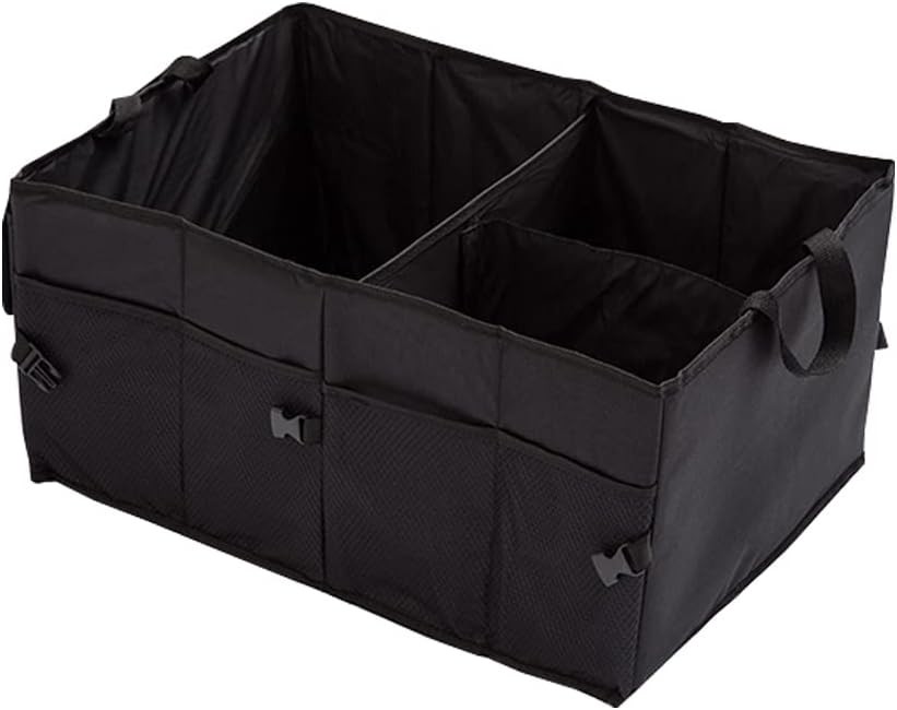 Trunk Organizer Car Basket Storage Tote Organizer Small Black Collapsible Snack 