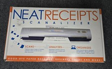 Neat Receipts Scanalizer Mobile Scanner for Receipts Complete Original Box NIB
