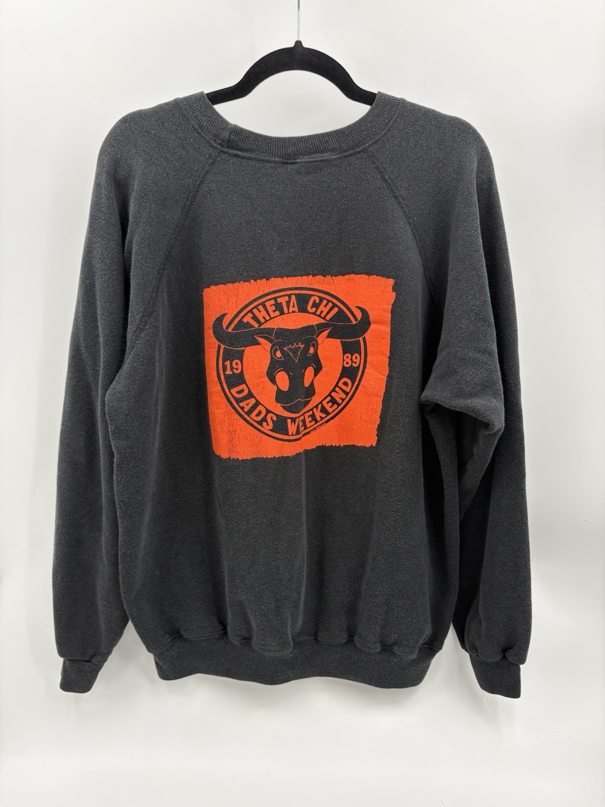 Vintage Hanes Raglan Sweatshirt Crewneck Pullover Theta Chi Oregon State XL