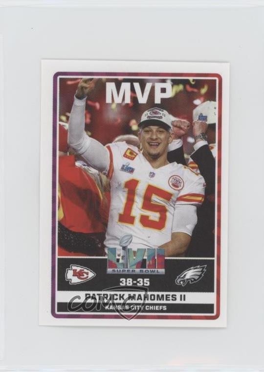2023 Panini NFL Sticker & Card Collection Stickers Patrick Mahomes II #45 15mb