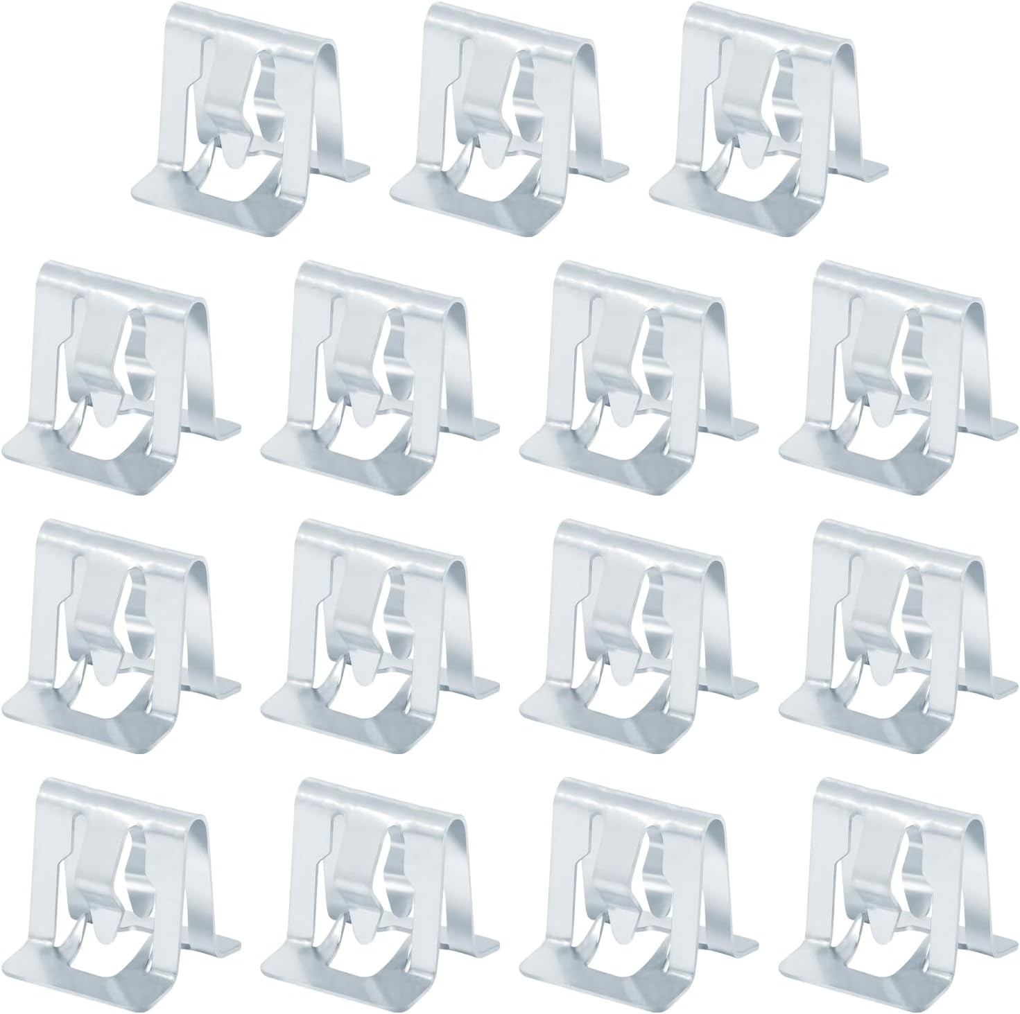 15PCS Car Retainer Clips, Metal Trim Panel Clip, Universal U-Shaped Car Dashboar
