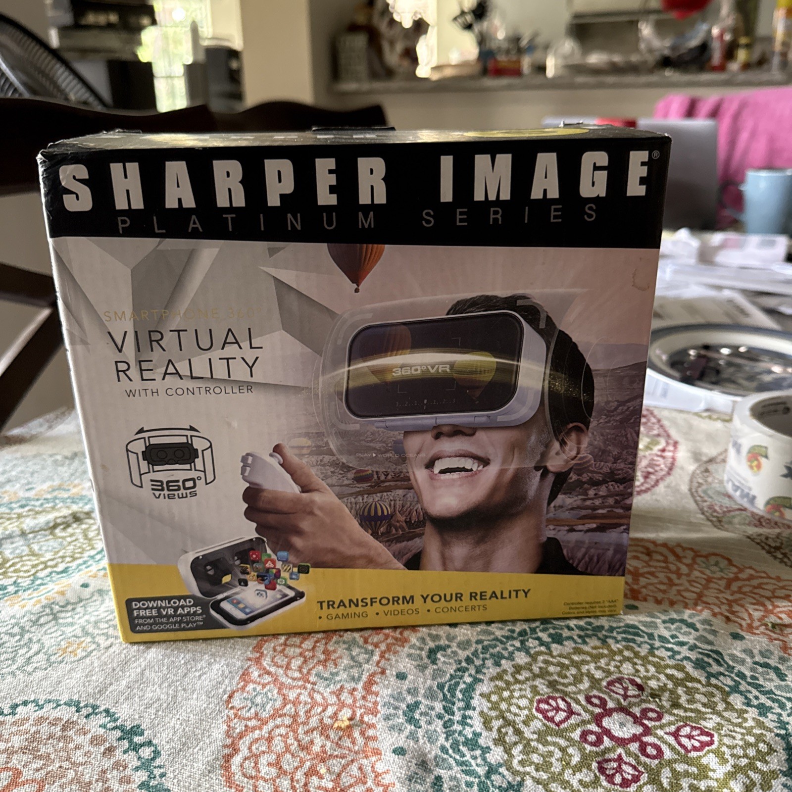 Sharper Image Platinum Series Smartphone virtual reality w controller 360 Views 