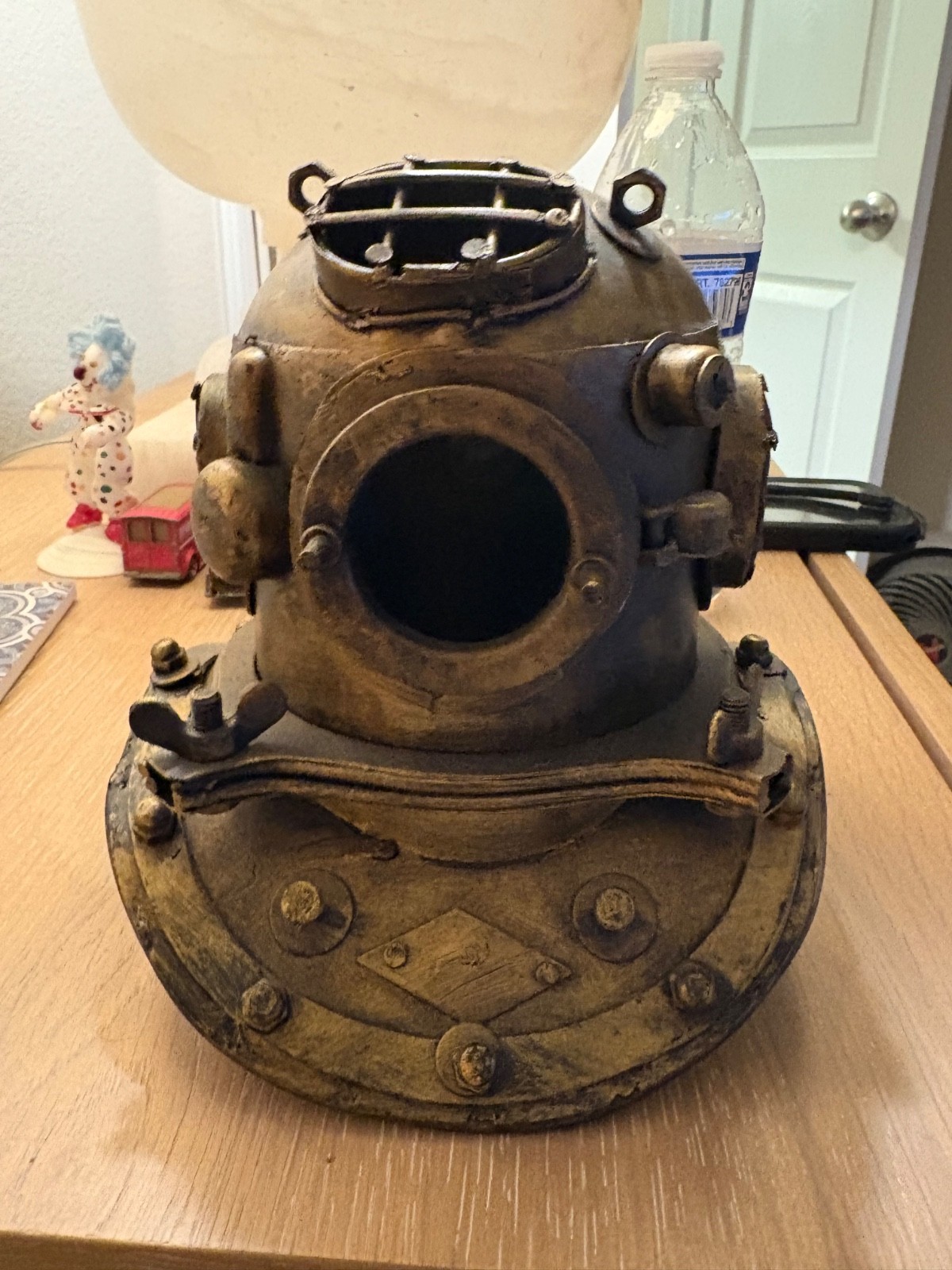 US Mini Divers Diving Helmet Deep Sea Marine Reproduction Scuba Tin Patina 7”