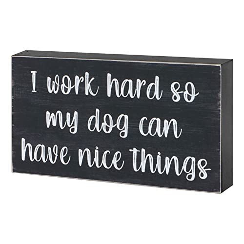 Funny Home Office Desk Decor for Women Men Gifts for Dog Dog Decor Sign