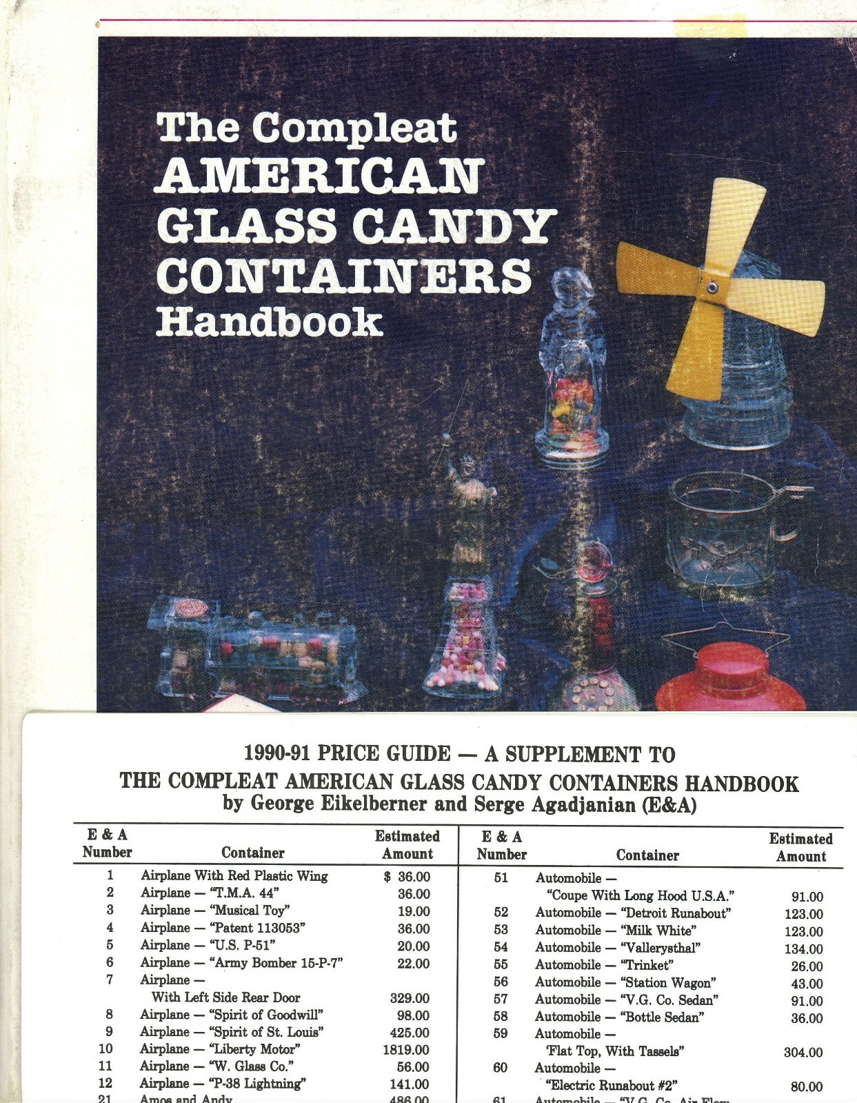 Glass Candy Containers - 860+ Pictured and Identified / + Values