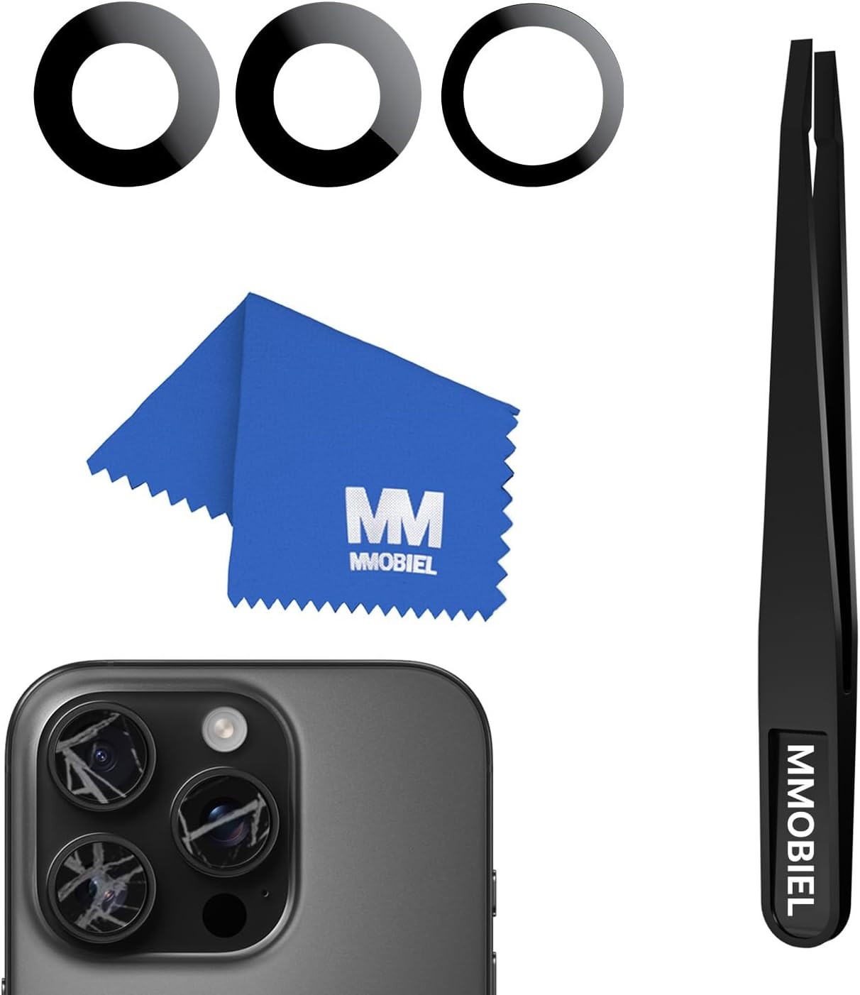 Back Rear Camera Glass Lens Replacement Compatible with iPhone 16 16 Plus Rear