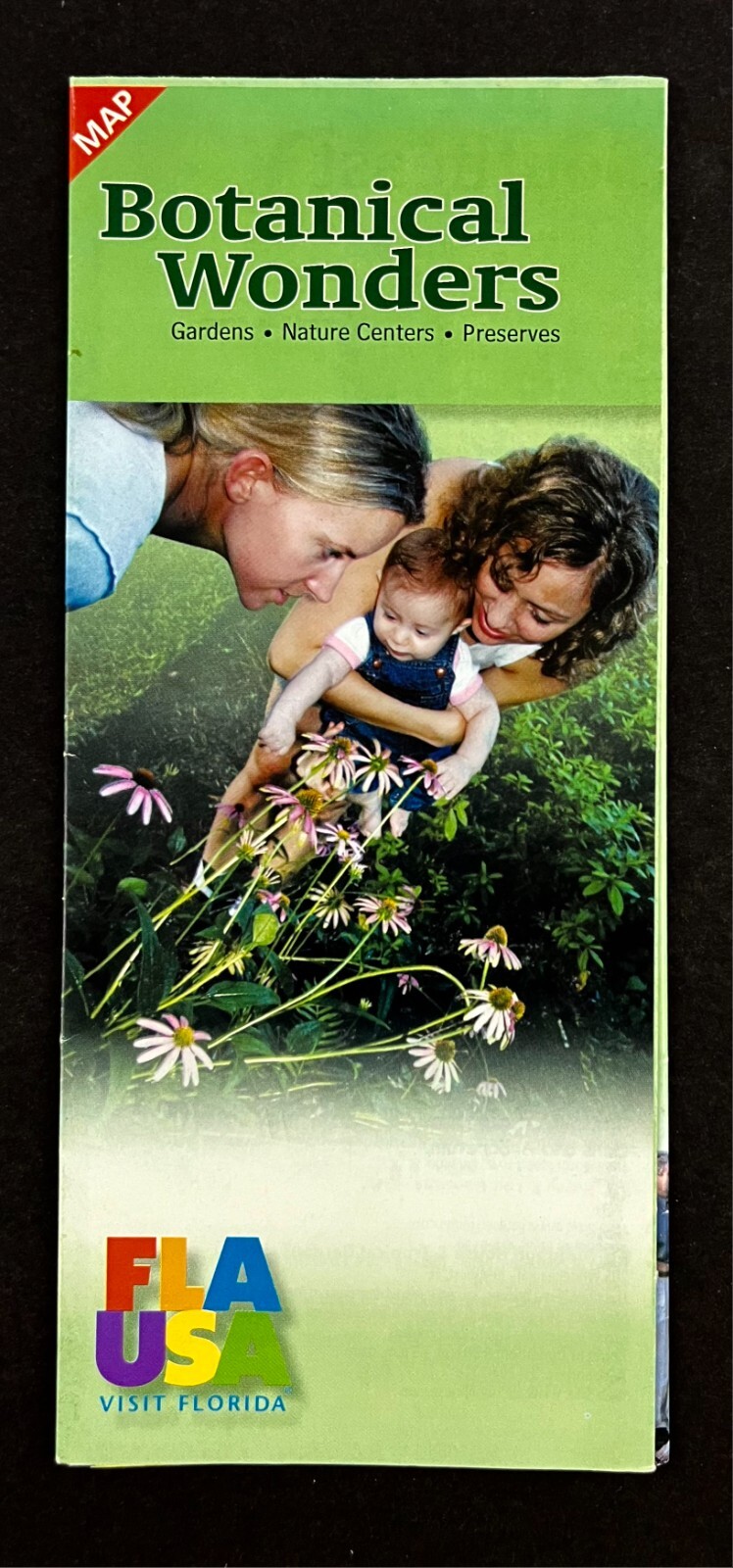 2002 Florida Botanical Wonders Gardens Preserves Guide Vintage Travel Brochure