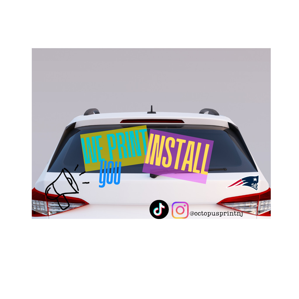 Custom Vinyl Decal Sticker | Logo, Text, Trailer, Car Decal (Waterproof)