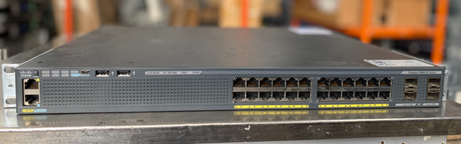 Cisco WS-C2960X-24PS-L 24-Port PoE+ Gigabit Managed Switch