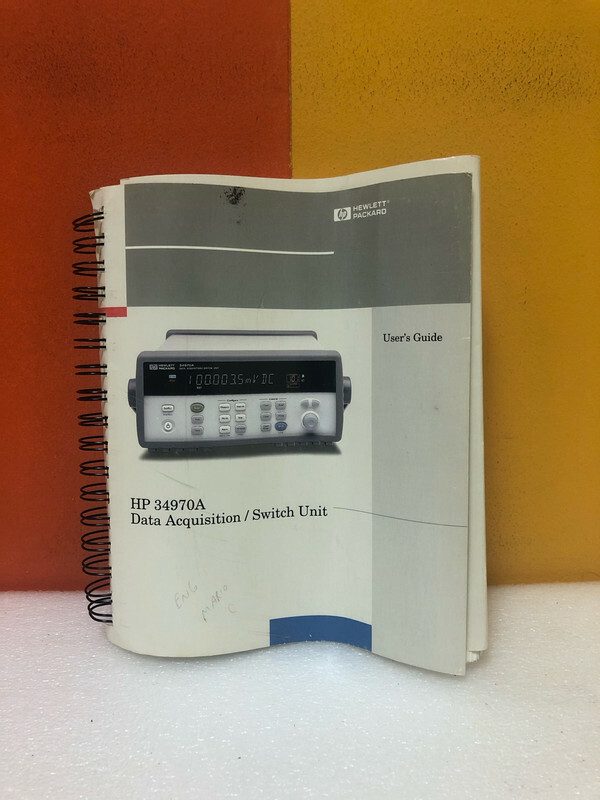 HP 34970A Data Acquisition/Switch Unit User's Guide