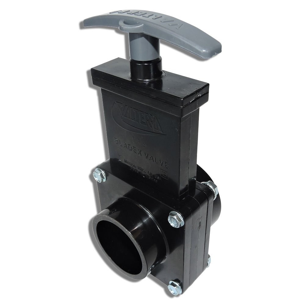 Valterra 1 1/2" Dump valve RV Drain Sewer Waste Valve Assembly Hub 1.5 inches 