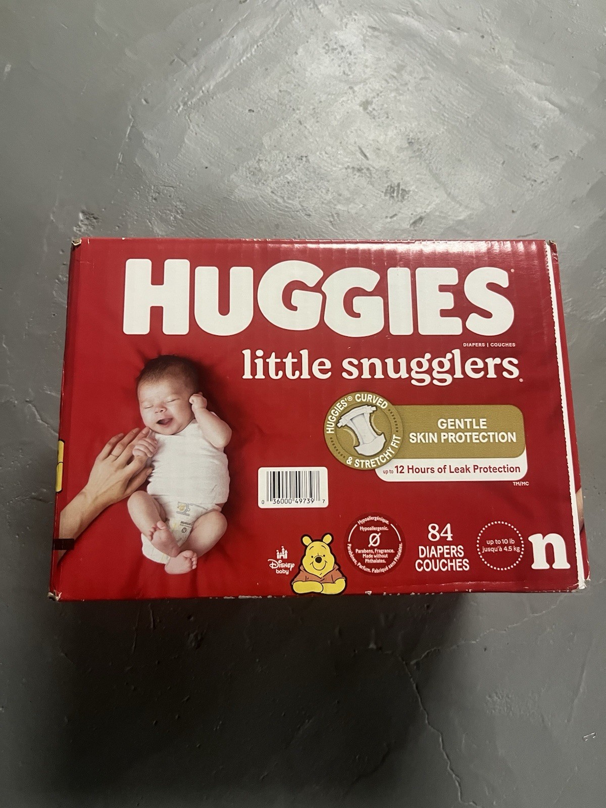 Huggies Diapers, Newborn n Size, 84 Count, Unopened - see details below