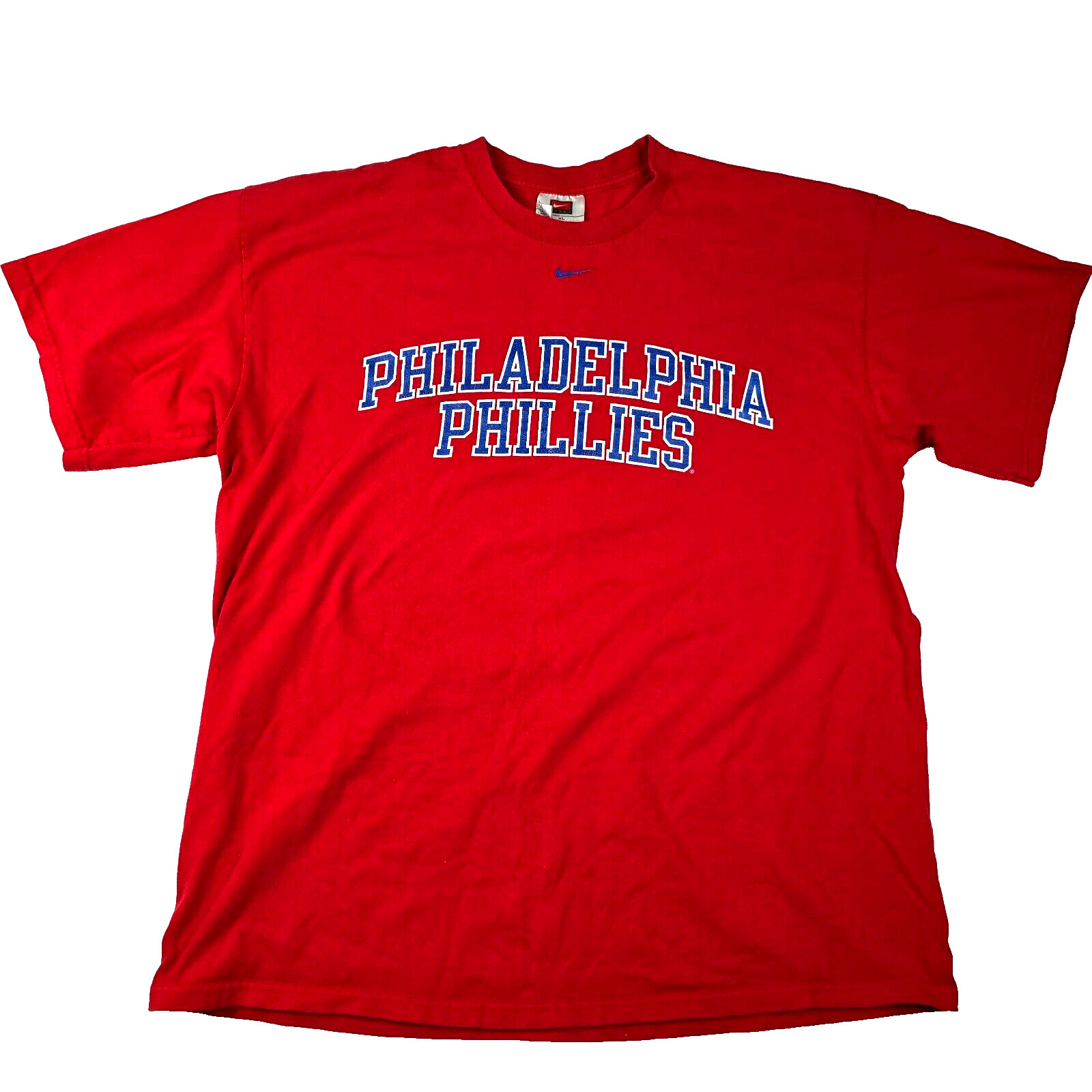 Nike Team MLB Philadelphia Phillies Center Swoosh Men’s XL Doubled Sided Shirt