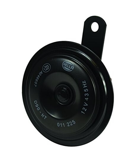  012588071 Black 92mm 12V Disc Horn (Ht Universal Fit-Single High Tone / 12 V