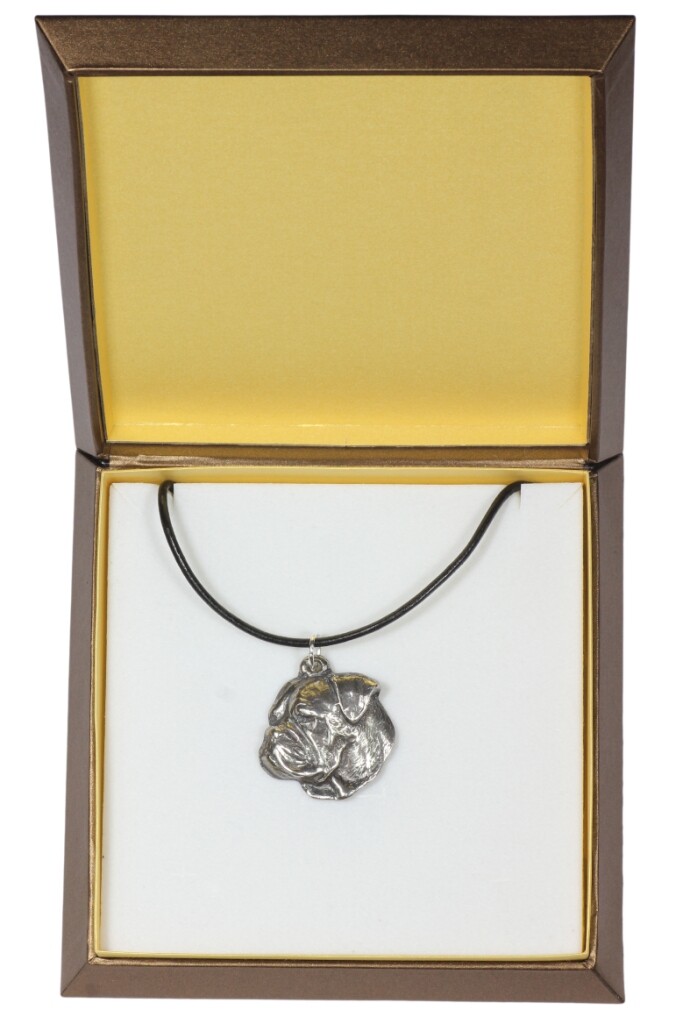 American Bulldog, American Bulldog - Dog Collar In Gift Box, Silver