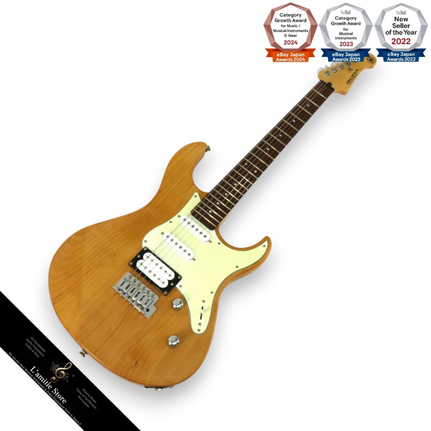 Yamaha PAC112V Electric Guitar Alder Body Maple Neck Rosewood Fretboard SSH 22F