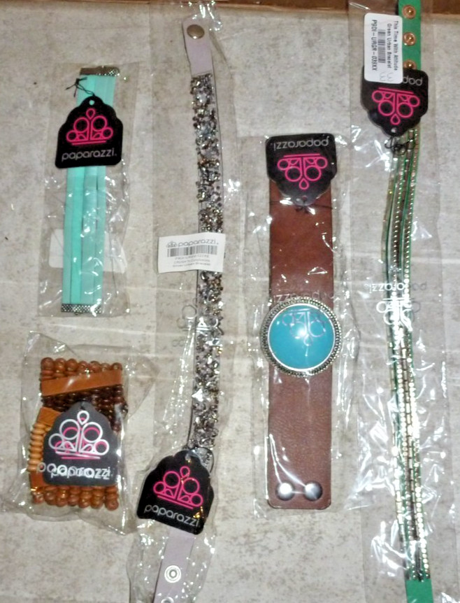 Paparazzi Fashion Jewelry Mixed Lot 5pc Bracelets Women (4) #####