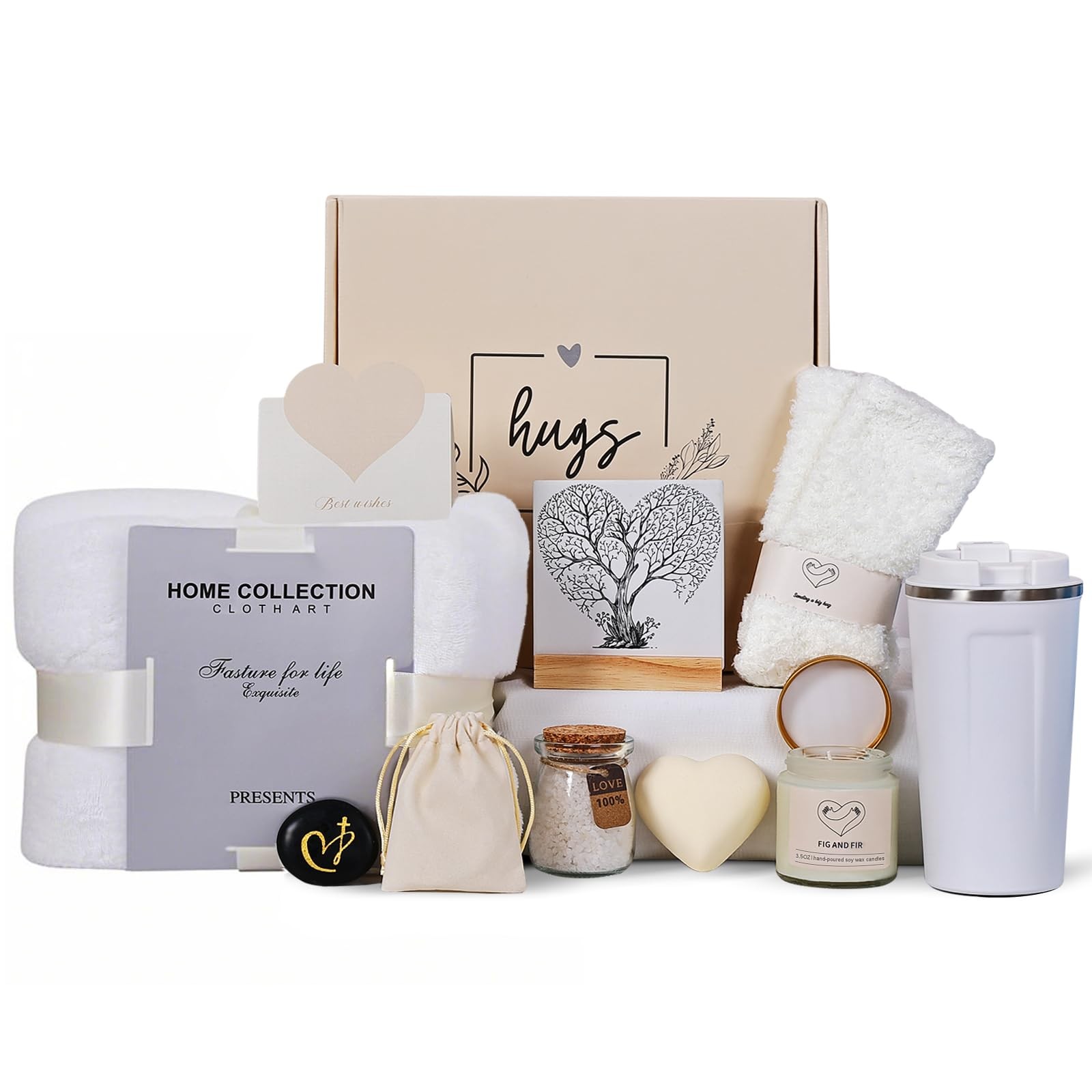 Sympathy Gift Baskets Bereavement Ideas Care Package for Large, beige 