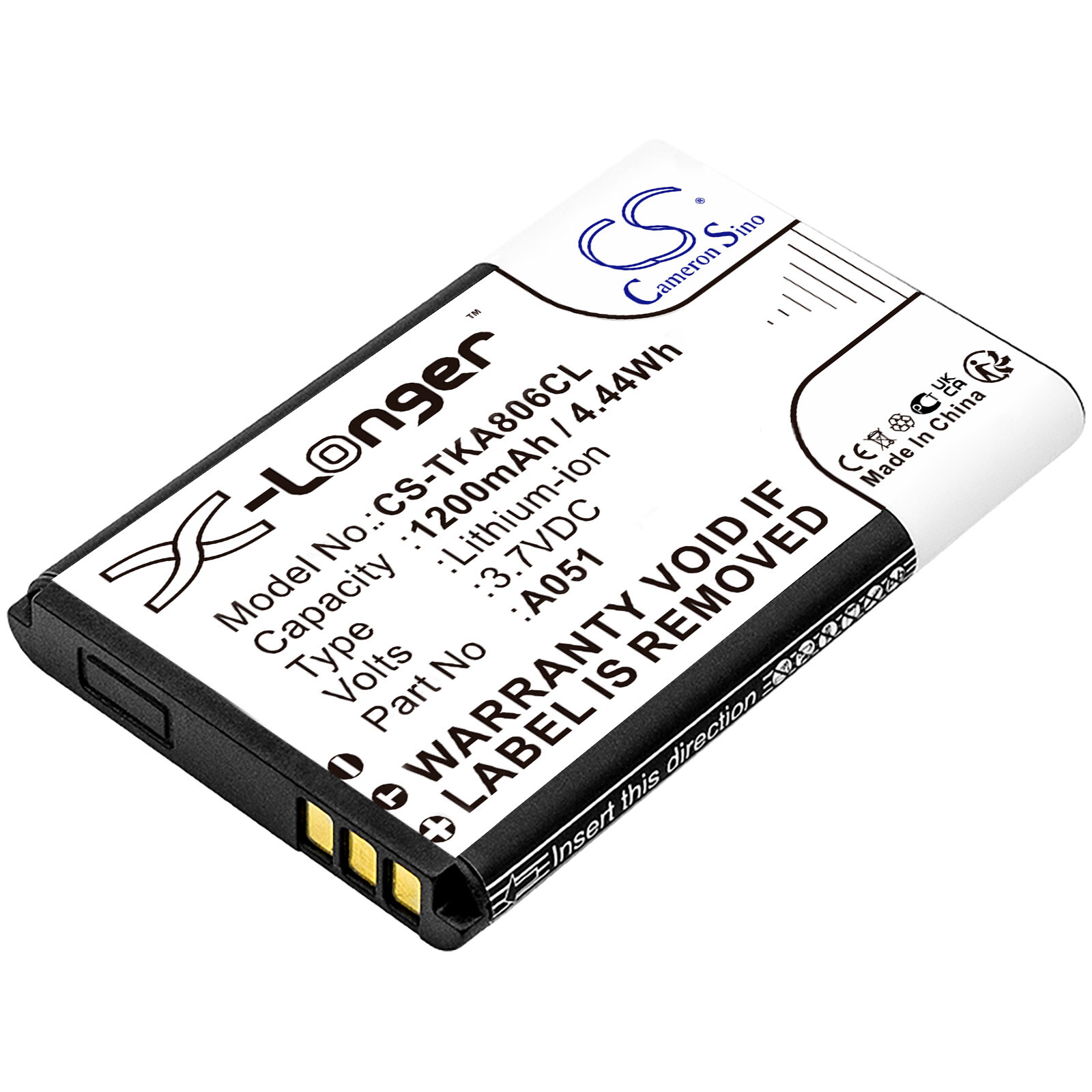 BATTERIE 1200mAh Type BP1709/A For PolyRove 30, Rove 40, 2200-86810-001