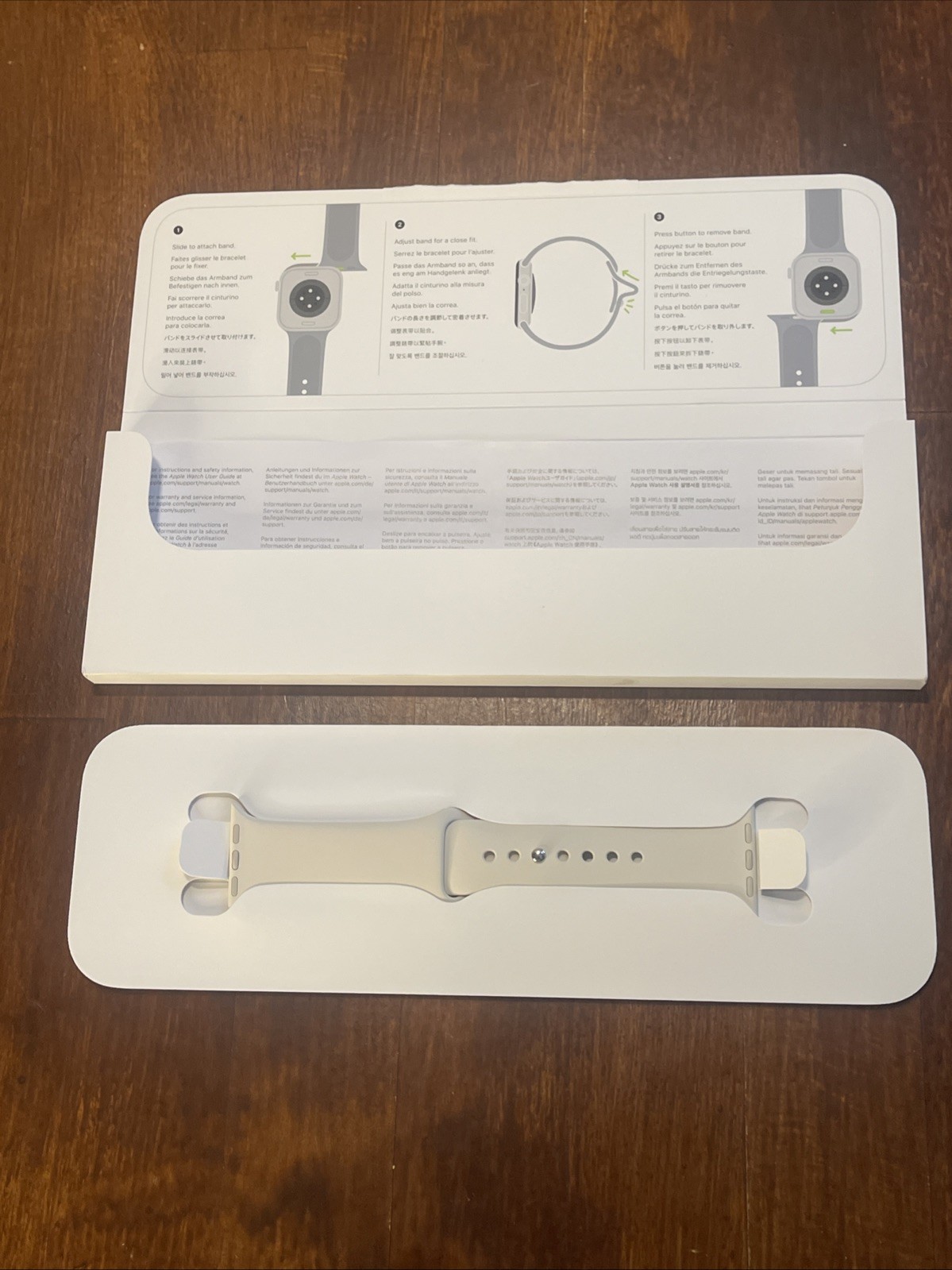 Original Apple Watch Starlight Sport Band 40mm - S/M