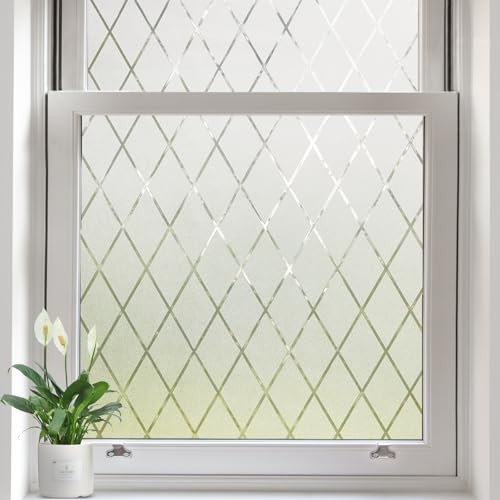 Decorative Window Privacy Film, Static Cling for 35.4 x 78.7 inch Frosted