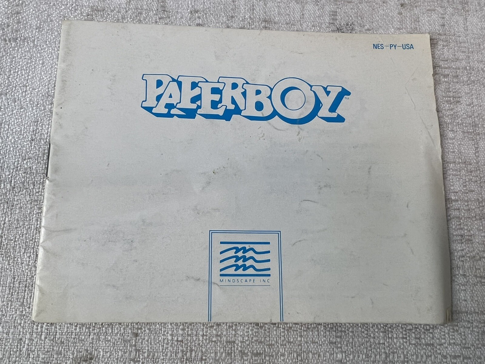 PaperBoy - Authentic Nintendo NES Manual, Instruction Booklet