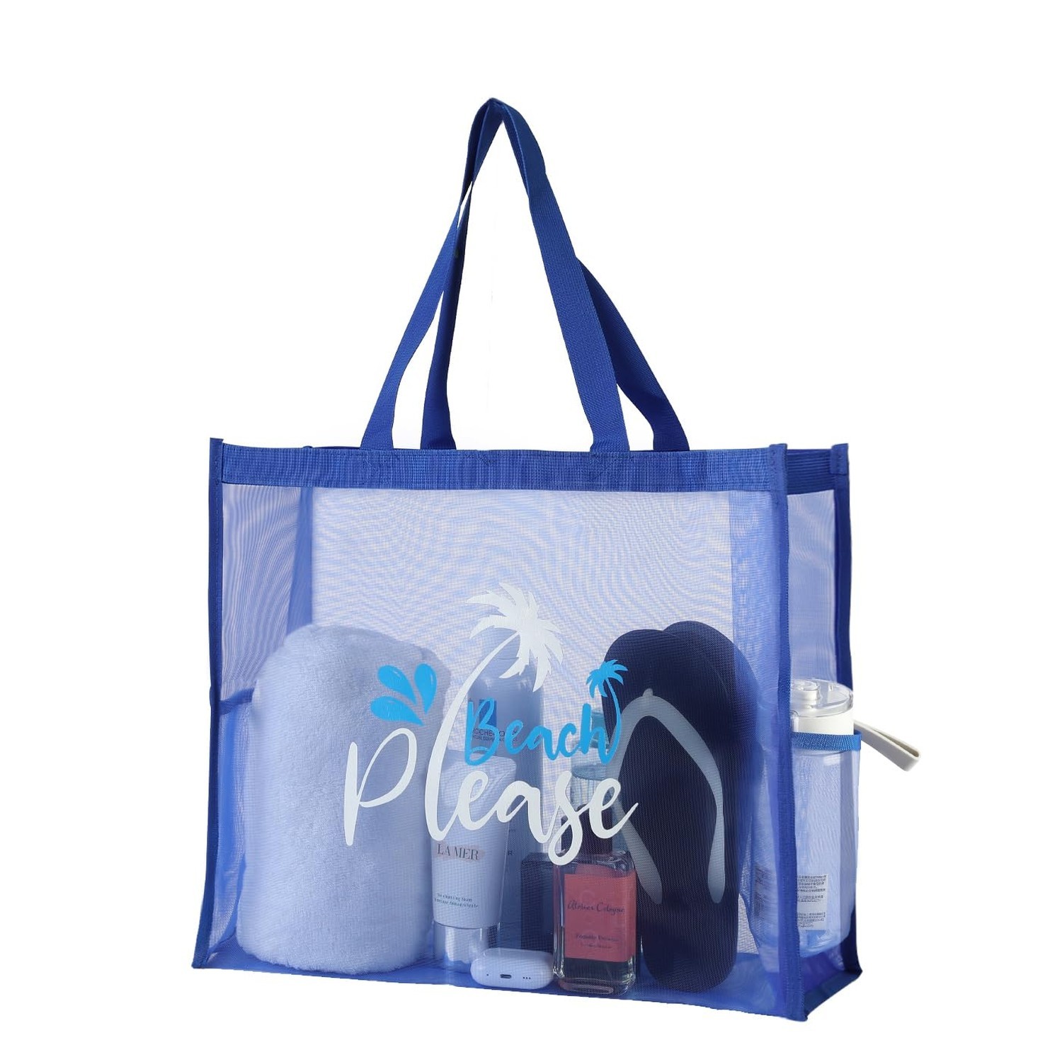 ukia - Mesh Beach Tote Large Bag, Extra Large Beach Bag for Vacation Family B...