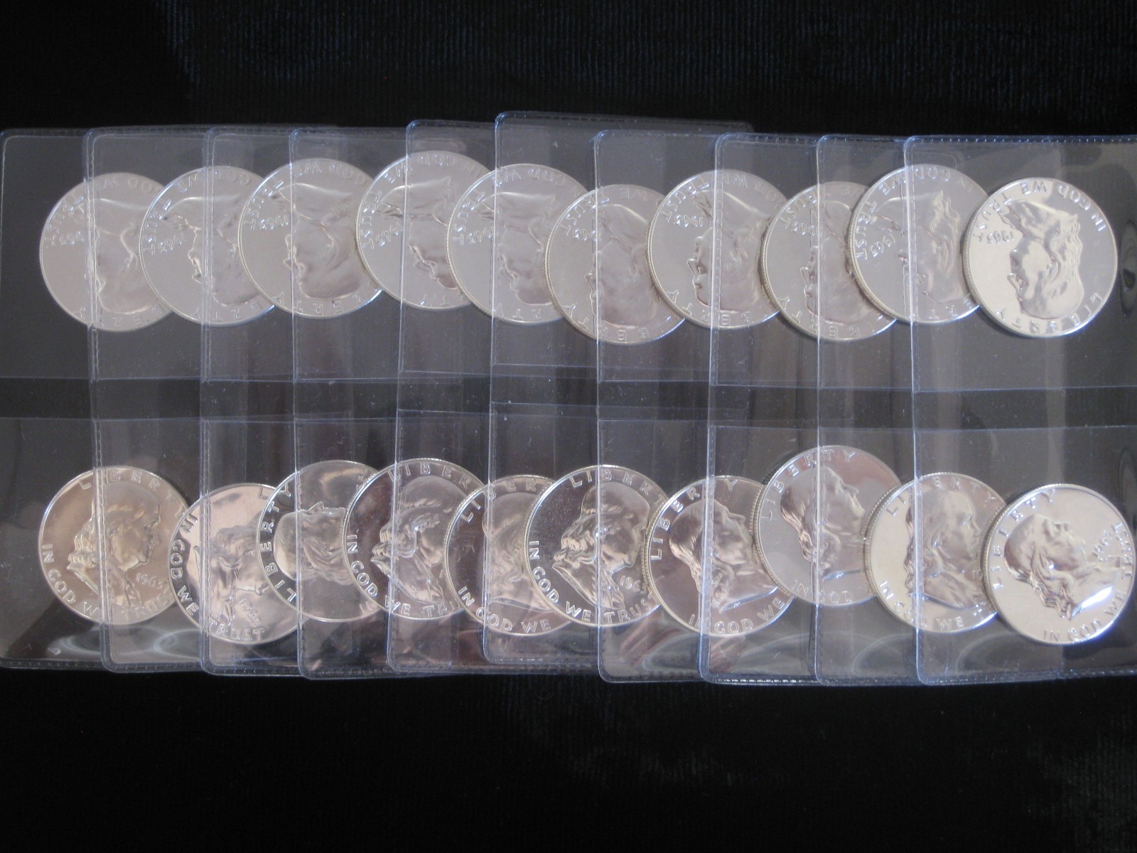 1963 Proof Franklin Half Dollar Roll of 20